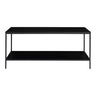 TV-Tisch mit 2 Regalen und schwarzen Beinen House Nordic Vita